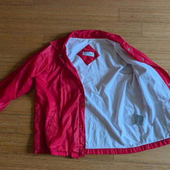 Vintage Red Windbreaker - Vintage 90s Size Medium - Picture 6 of 8